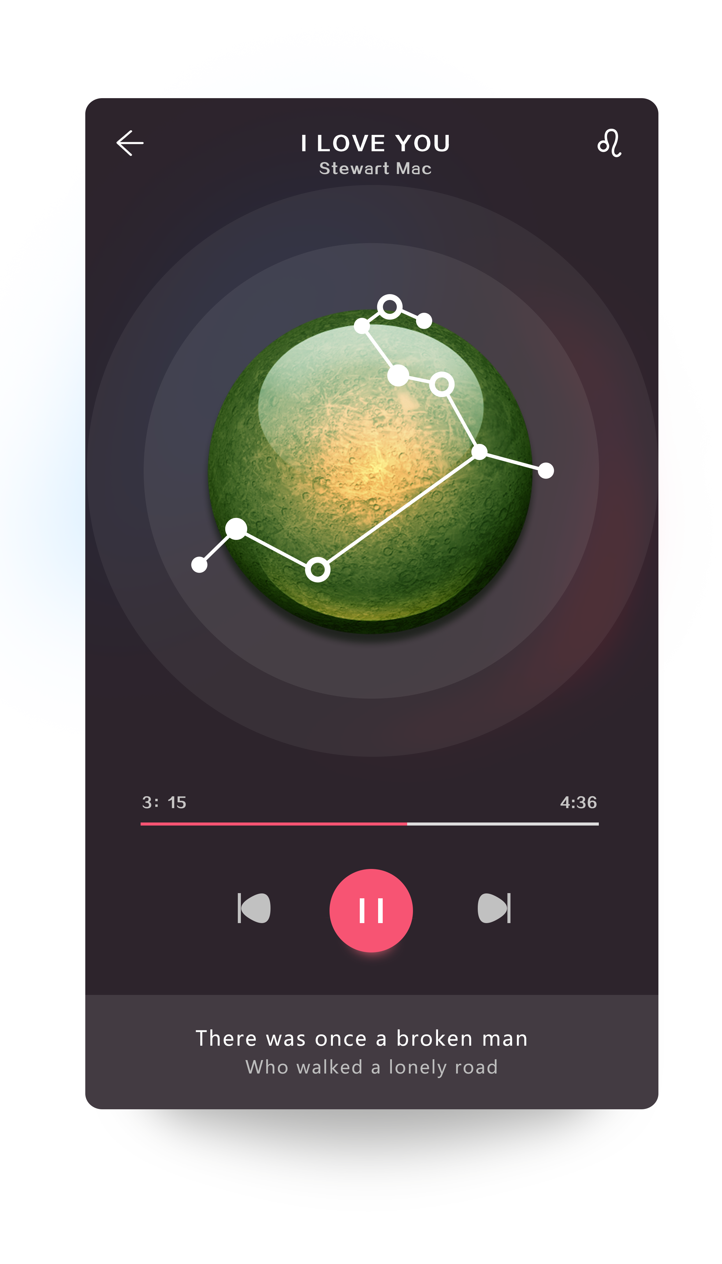 星座播放器|ui|app界面|wascforever - 原创作品 - 站酷 (zcool)