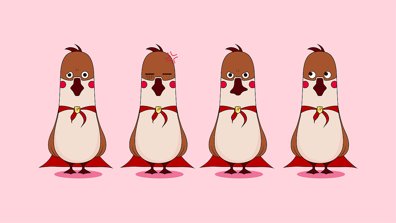 吉祥物ip设计super雁