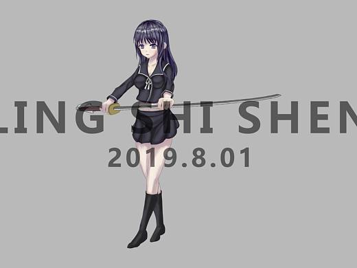 原创女友6号-绘画练习（个人主页-ZMzgwMjE2NzY=） - 游戏原画 - 站酷设计师lingshishen原创素材 - 站酷ZCOOL