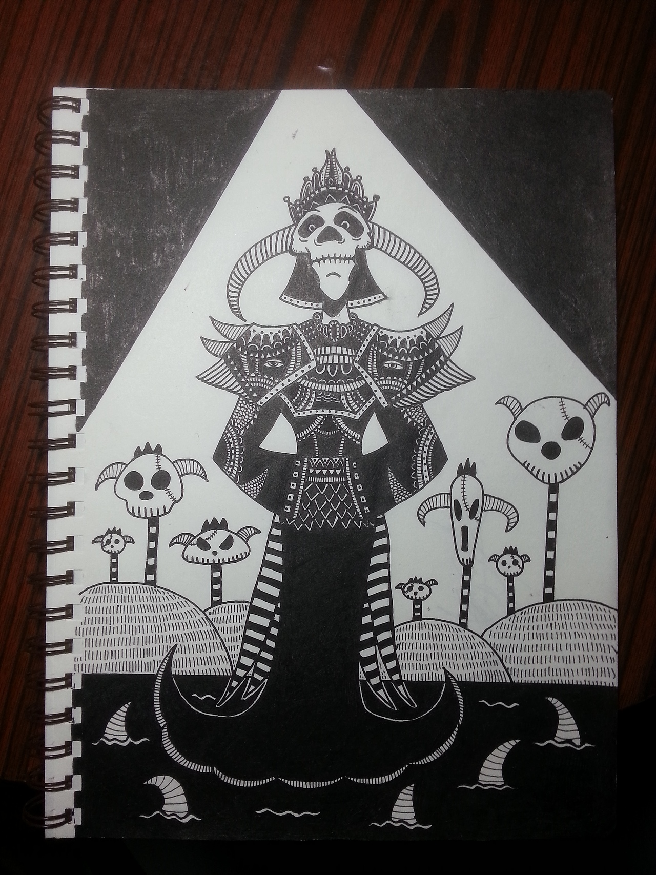 当骷髅与花纹相遇