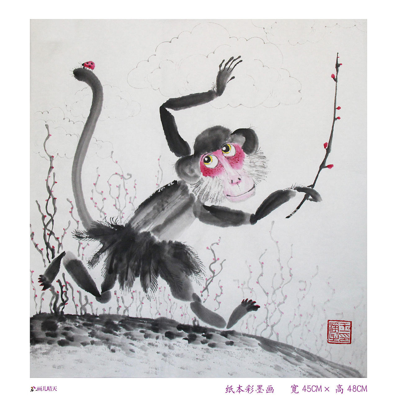 画儿晴天猴年作品-猴年插画,猴年水墨画(图ZMzU4NzEyNjA=) - 商业插画 - 站酷设计师画儿晴天原创素材 - 站酷ZCOOL