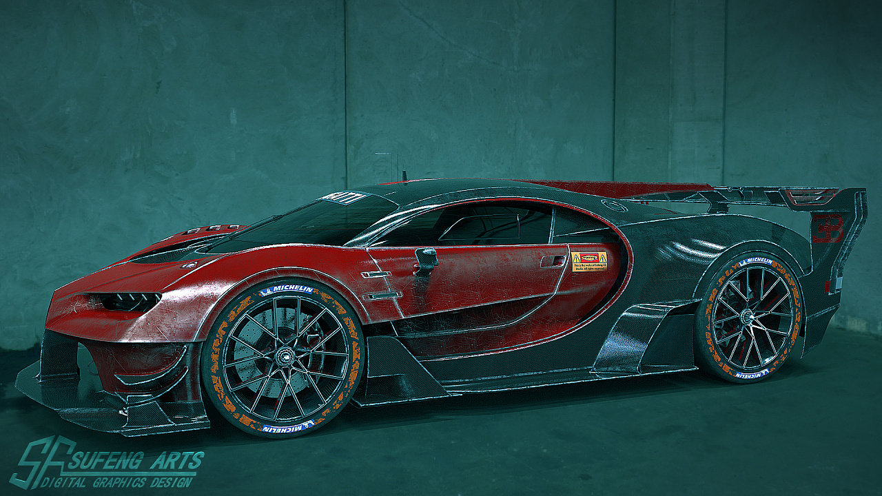 布加迪极速超跑概念设计|三维|机械/交通|sufengphoenix - 原创作品