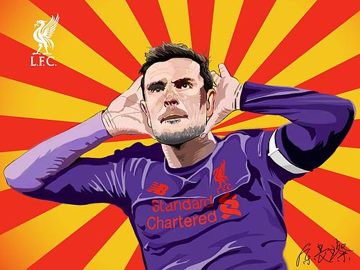 个人原创手绘《利物浦队长——乔丹▪亨德森》