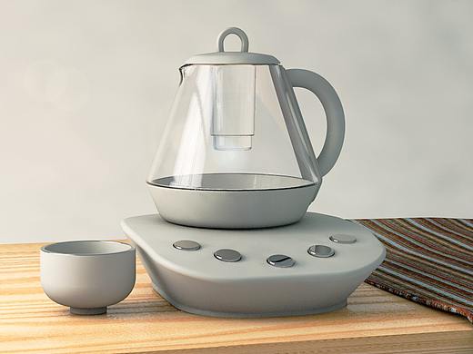 【C4D练习】养生壶产品