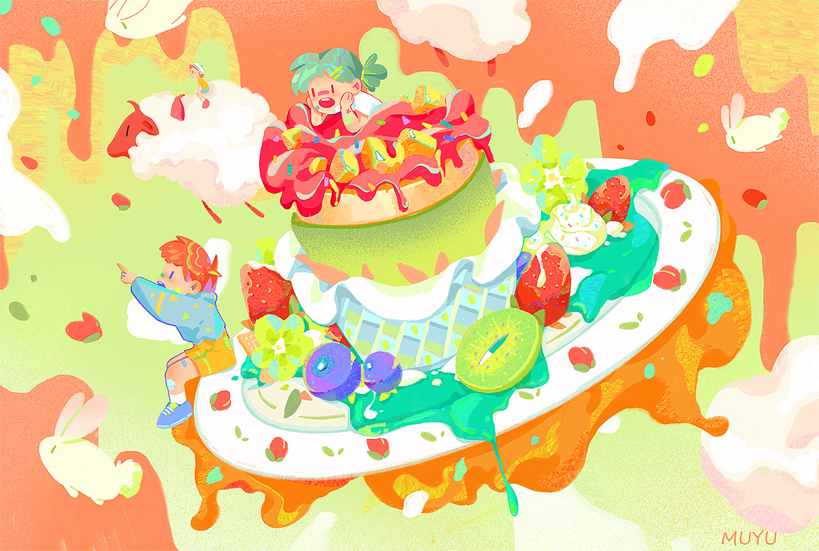 畅游美食星球（一）（图ZMjMzNzU0NjA0） - 商业插画 - 站酷设计师mumumumu鱼原创素材 - 站酷ZCOOL
