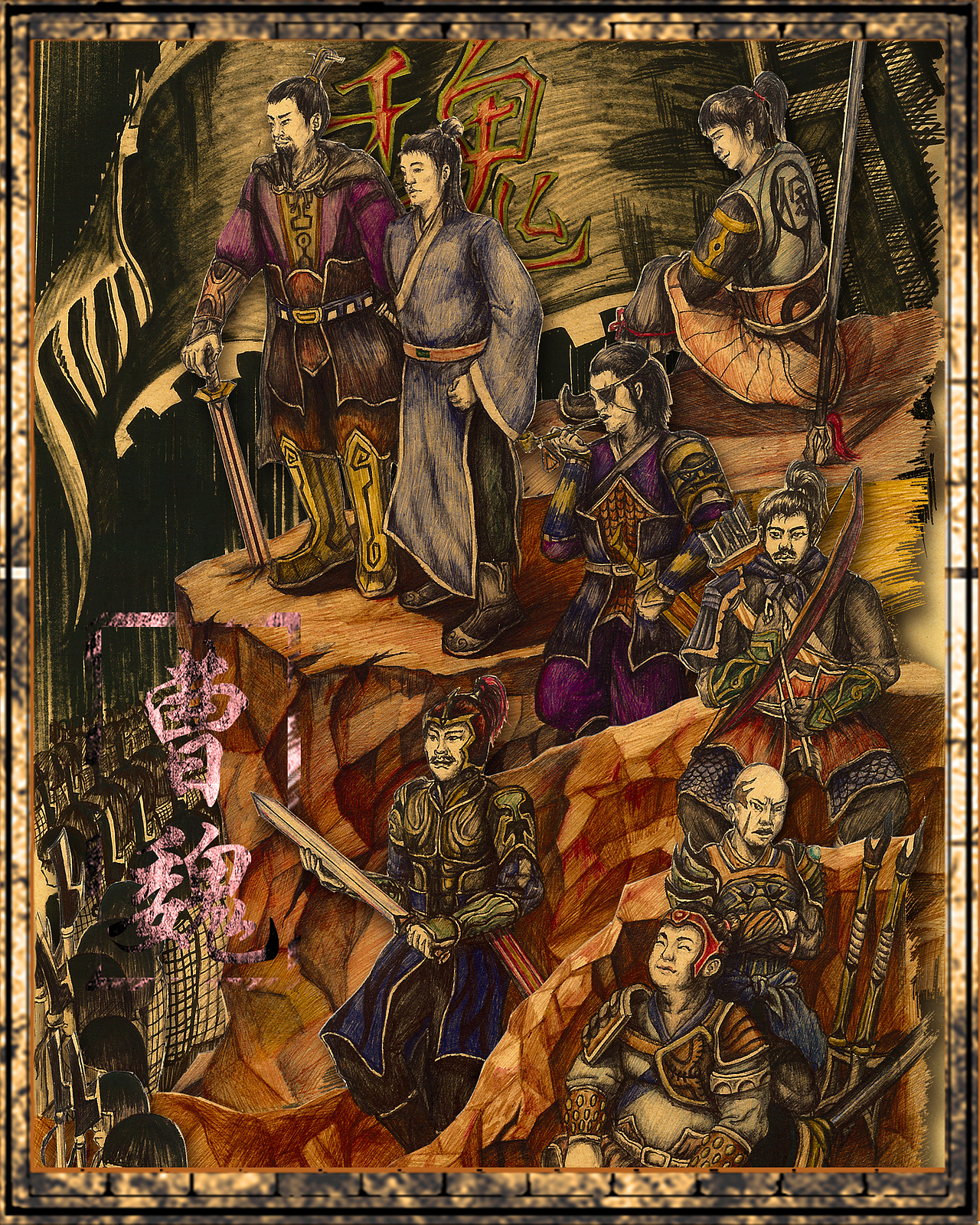 圓珠筆原創(chuàng)立體插畫《三·鼎》（圖ZMTQ3ODkyNjgw） - 創(chuàng)作習作 - 站酷設計師柒齋_良生原創(chuàng)素材 - 站酷ZCOOL