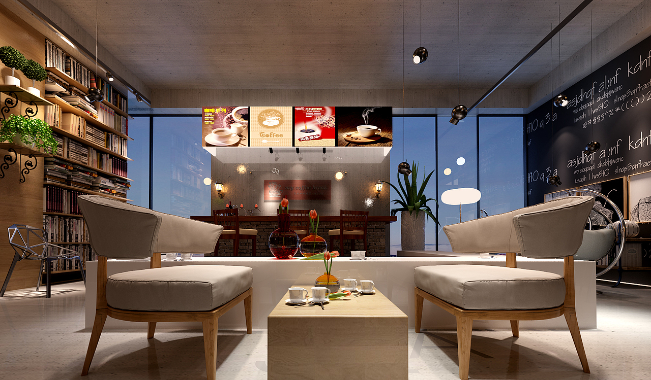小咖啡店（图ZNTUwNDgyNjg=） - 家装设计 - 站酷设计师一野设计师刘奇原创素材 - 站酷ZCOOL