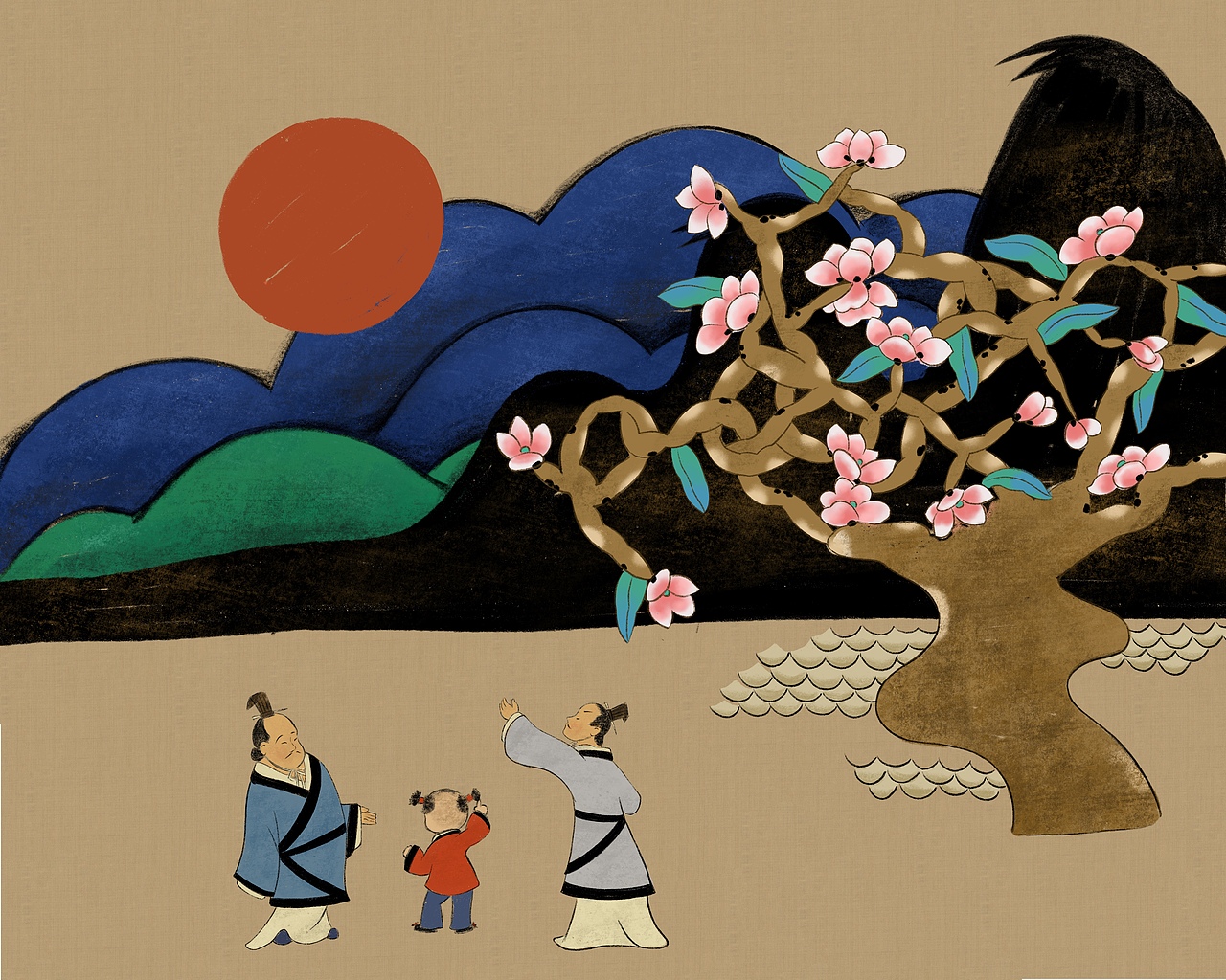 《神童项橐》（新华网上线、连环画报发表）（图ZMjM5MzY4MTUy） - 绘本 - 站酷设计师青艾画画原创素材 - 站酷ZCOOL