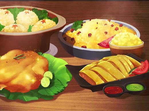 逐帧动画日式美食动画游戏片头动画