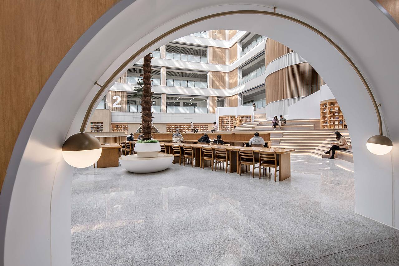 商丘学院图书馆 | Shangqiu University Library（图ZMjYyNDM2NDg4） - 其他空间 - 站酷设计师YINIAN壹念叁仟原创素材 - 站酷ZCOOL