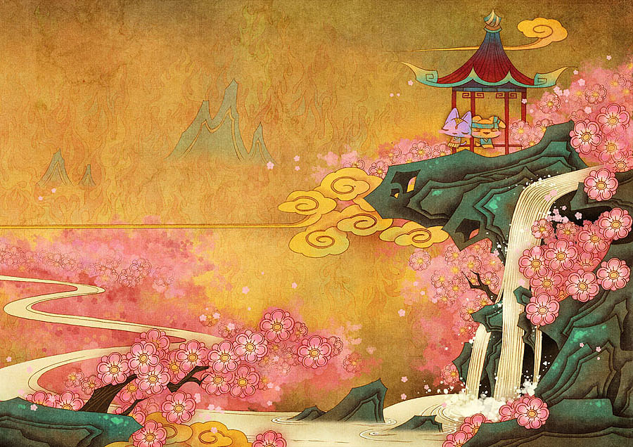 一猫一狗之烛舞（图ZMTI1NDUzODg=） - 绘本 - 站酷设计师油一一原创素材 - 站酷ZCOOL