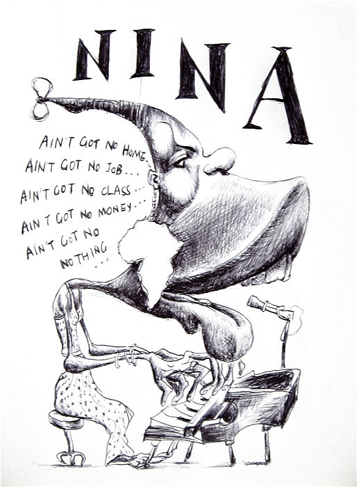 临名人漫画像(圆珠笔)2