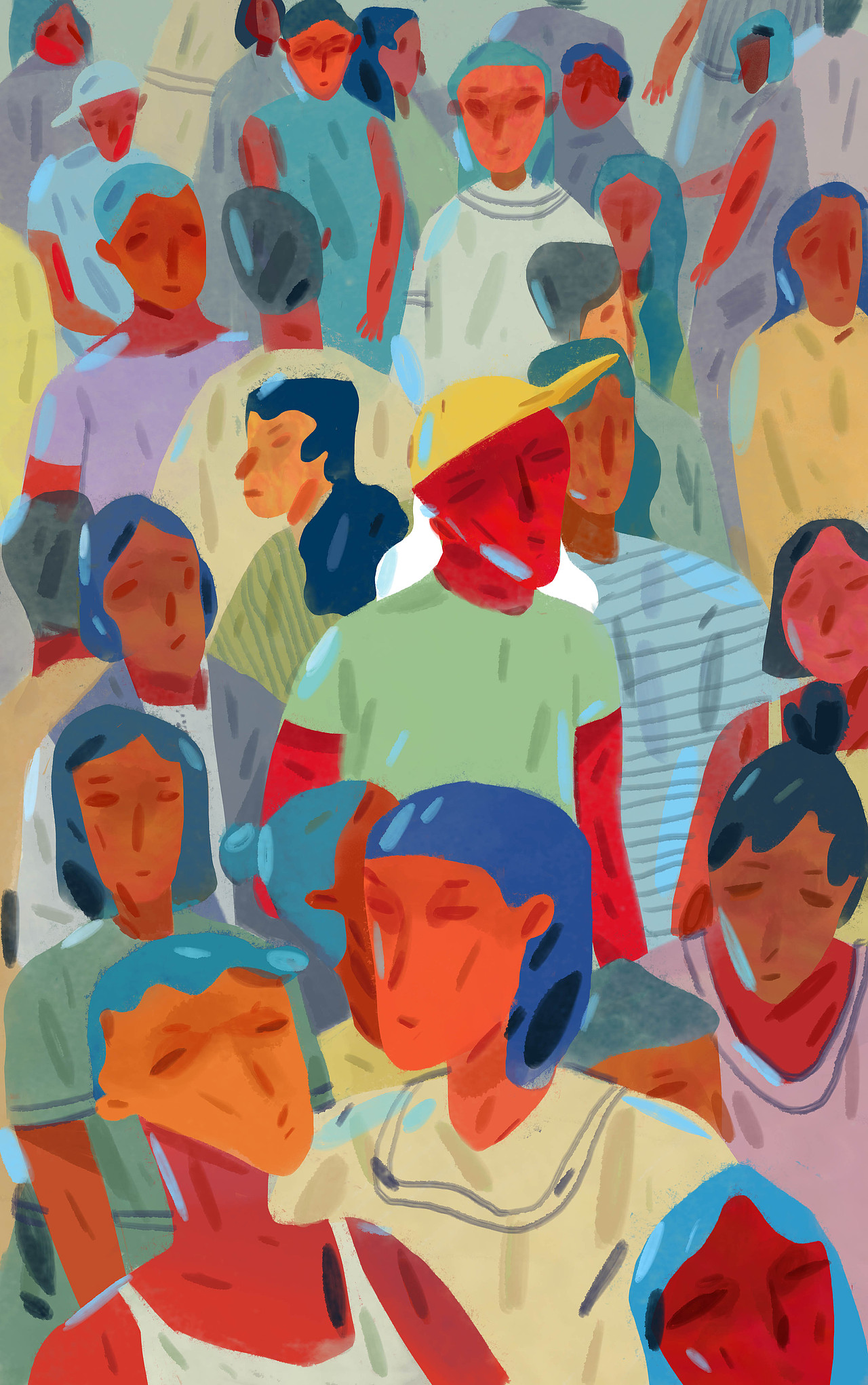 系列—行行色色（图ZOTA5ODI5MjQ=） - 艺术插画 - 站酷设计师中鸟ZhongNiao原创素材 - 站酷ZCOOL