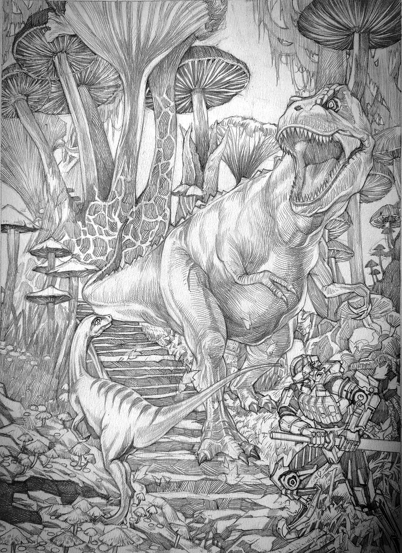 侏罗纪世界原创手稿