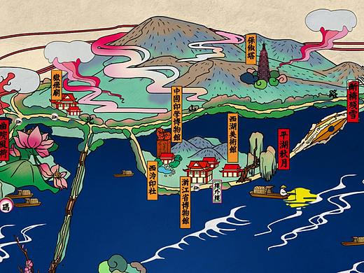 杭州西湖地图