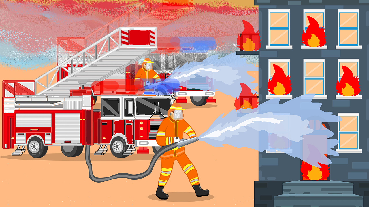 消防员的七夕|插画|艺术插画|lilei0530 - 原创作品 - 站酷 (zcool)