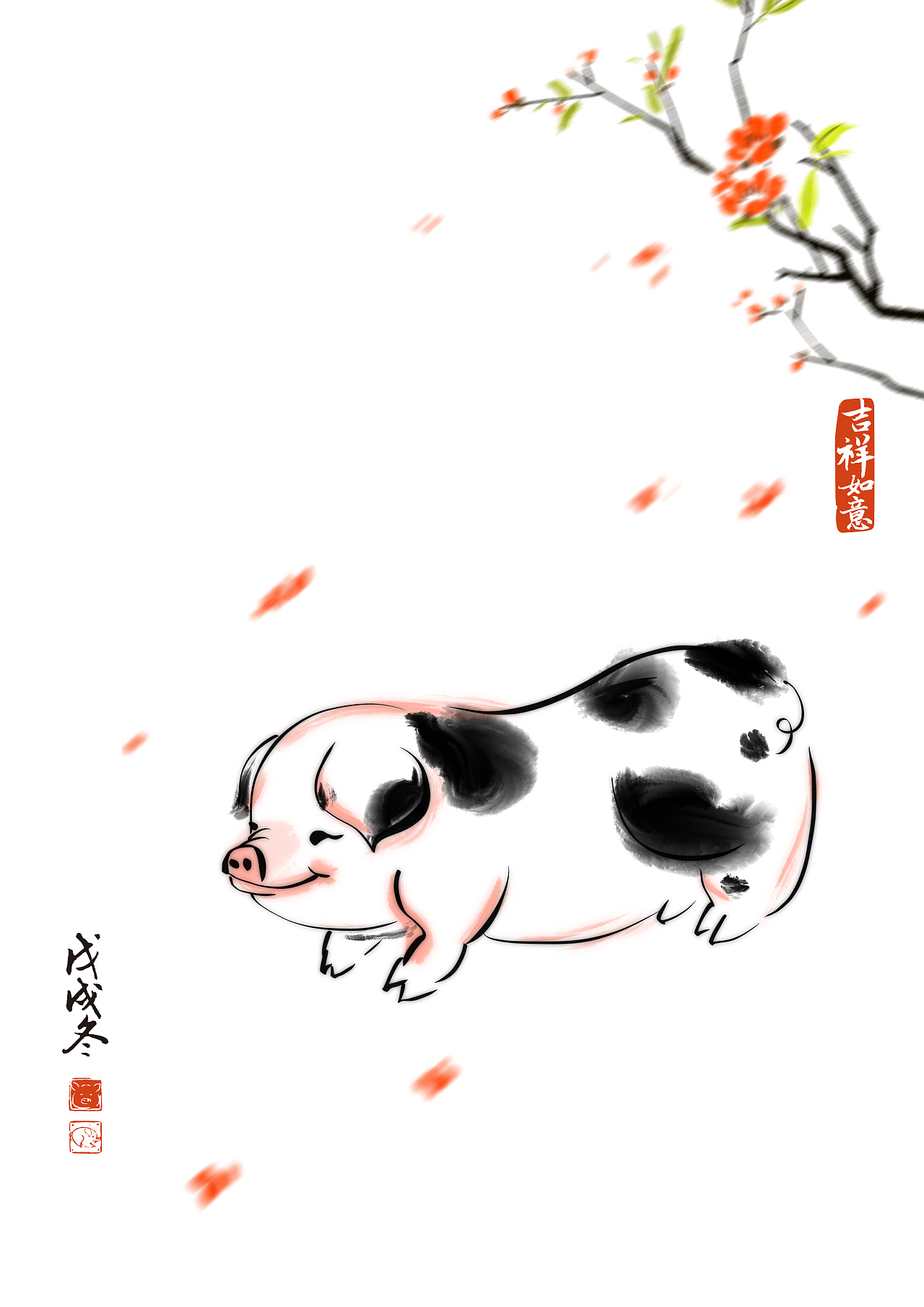 猪的漫画图片素材-编号09921340-图行天下