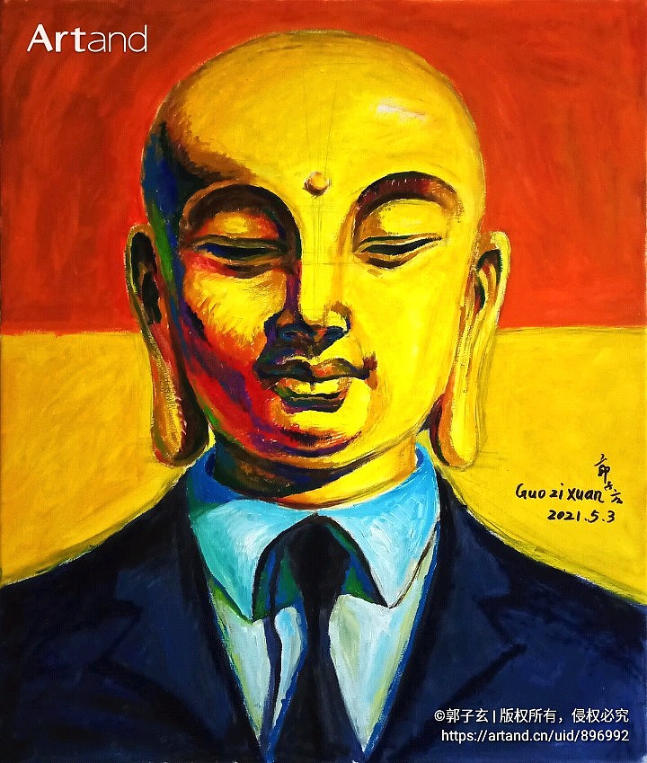 微笑的哲学家油画