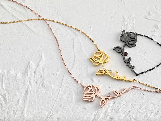 珠宝摄影 玫瑰花 创意海报