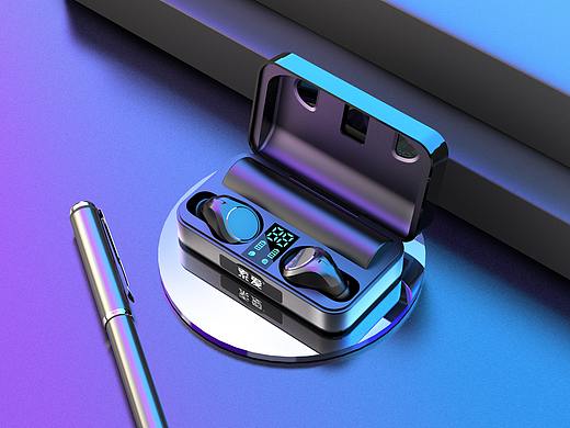 蓝牙耳机渲染图