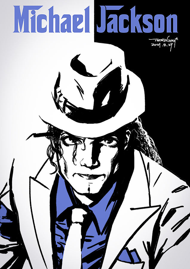 【ThorinArt】Michael Jackson。2021.08.29。（图ZMjY4NjA5Nzc2） - 创作习作 - 站酷设计师ThorinArt原创素材 - 站酷ZCOOL