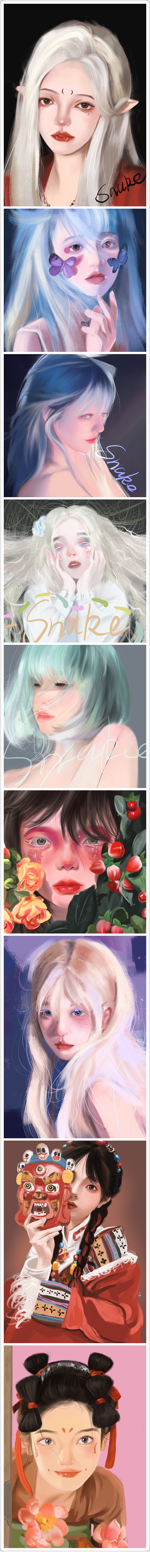 最近一部分的照片绘画