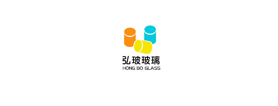 广州弘玻玻璃LOGO设计（图ZNjY4MjgxMTI=） - 品牌 - 站酷设计师a898002177原创素材 - 站酷ZCOOL