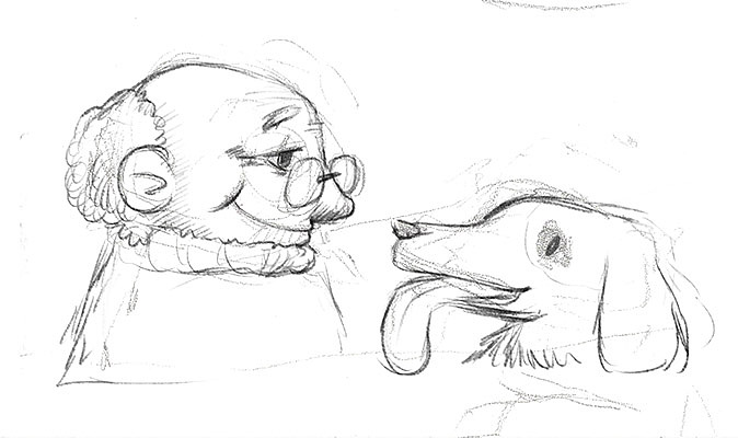 老人与狗杂志配图