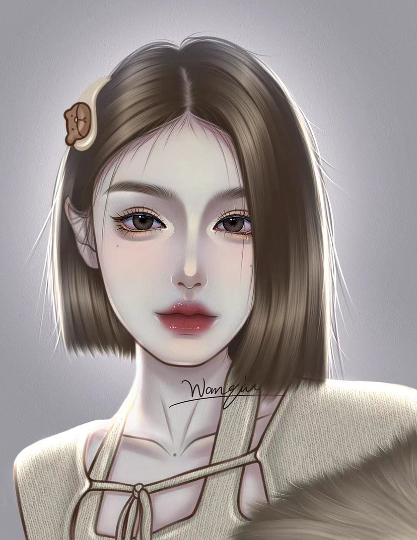 分享一组画画步骤💕