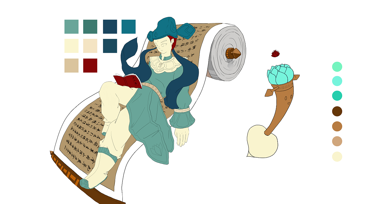 手绘文曲星|插画|创作习作|程健_原创作品-站酷zcool