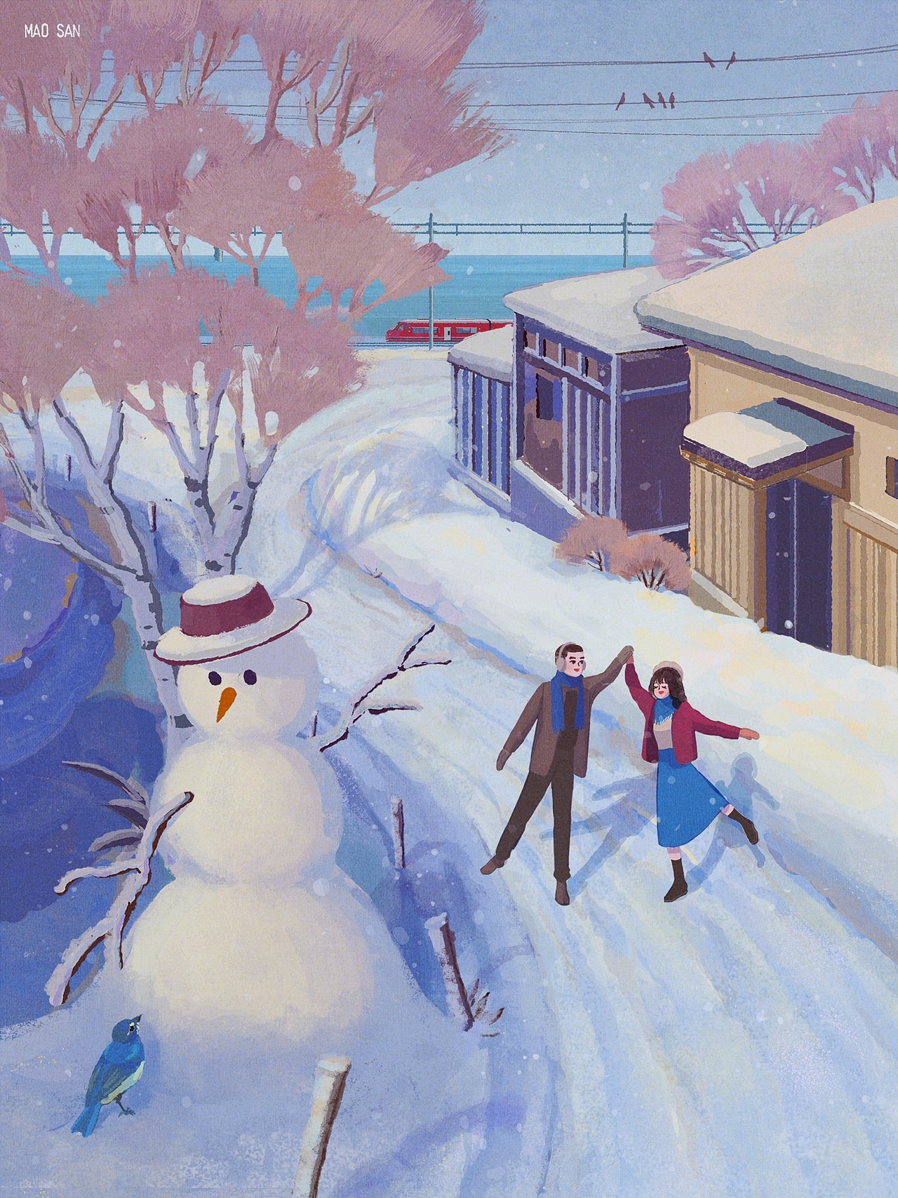 雪是什么颜色｜毛三插画14p