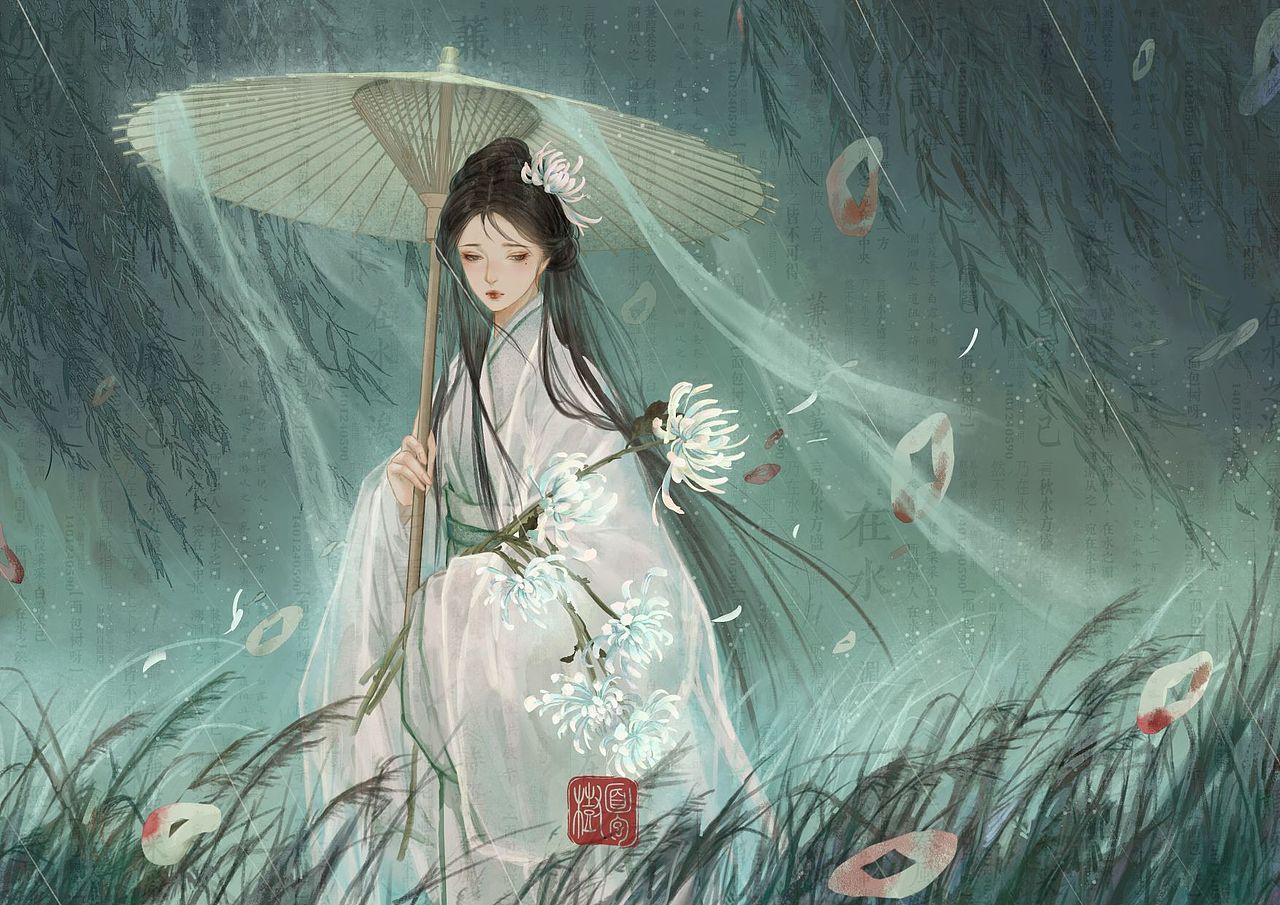 寒衣（图ZMzI0NzkxMzgw） - 艺术插画 - 站酷设计师面包树呀原创素材 - 站酷ZCOOL