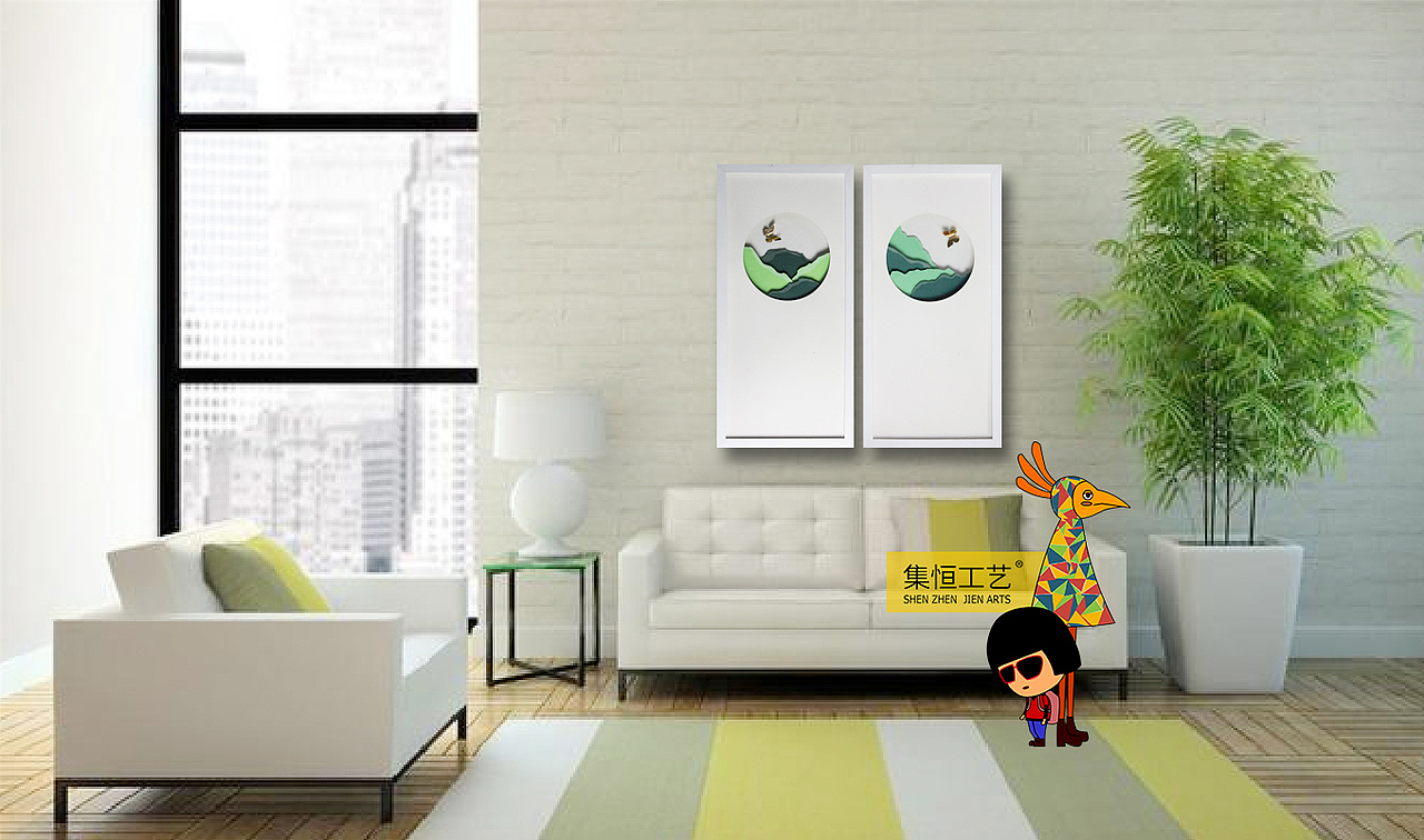 集恒工艺#实物画#装饰画#