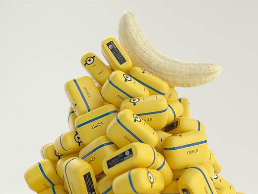 蓝牙耳机 小黄人