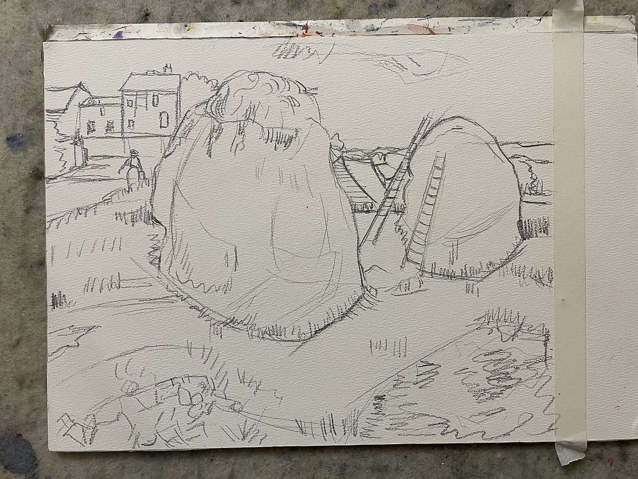 油画棒临摹之梵高作品普罗旺斯的大草堆（图ZMjM2NTQwMzM2） - 绘画 - 站酷设计师慕渔艺术原创素材 - 站酷ZCOOL