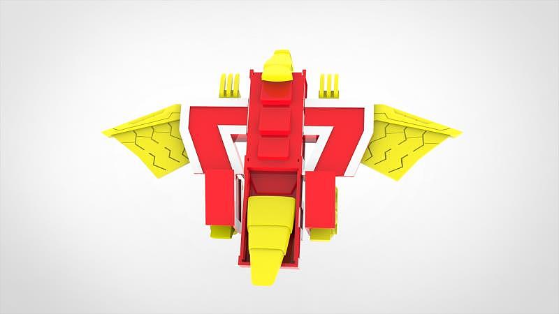 原创工业设计玩具产品设计变形玩具数字变形4