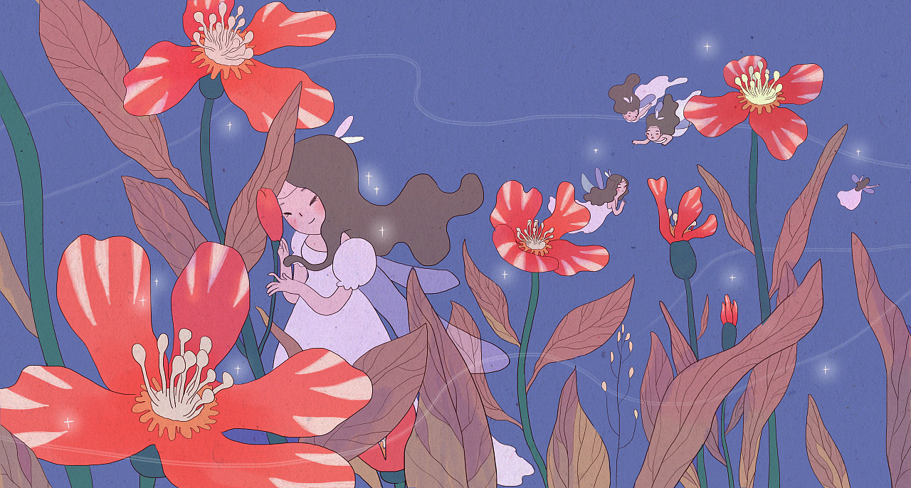 花仙子|插画|创作习作|汪火了 - 原创作品 - 站酷 (zcool)