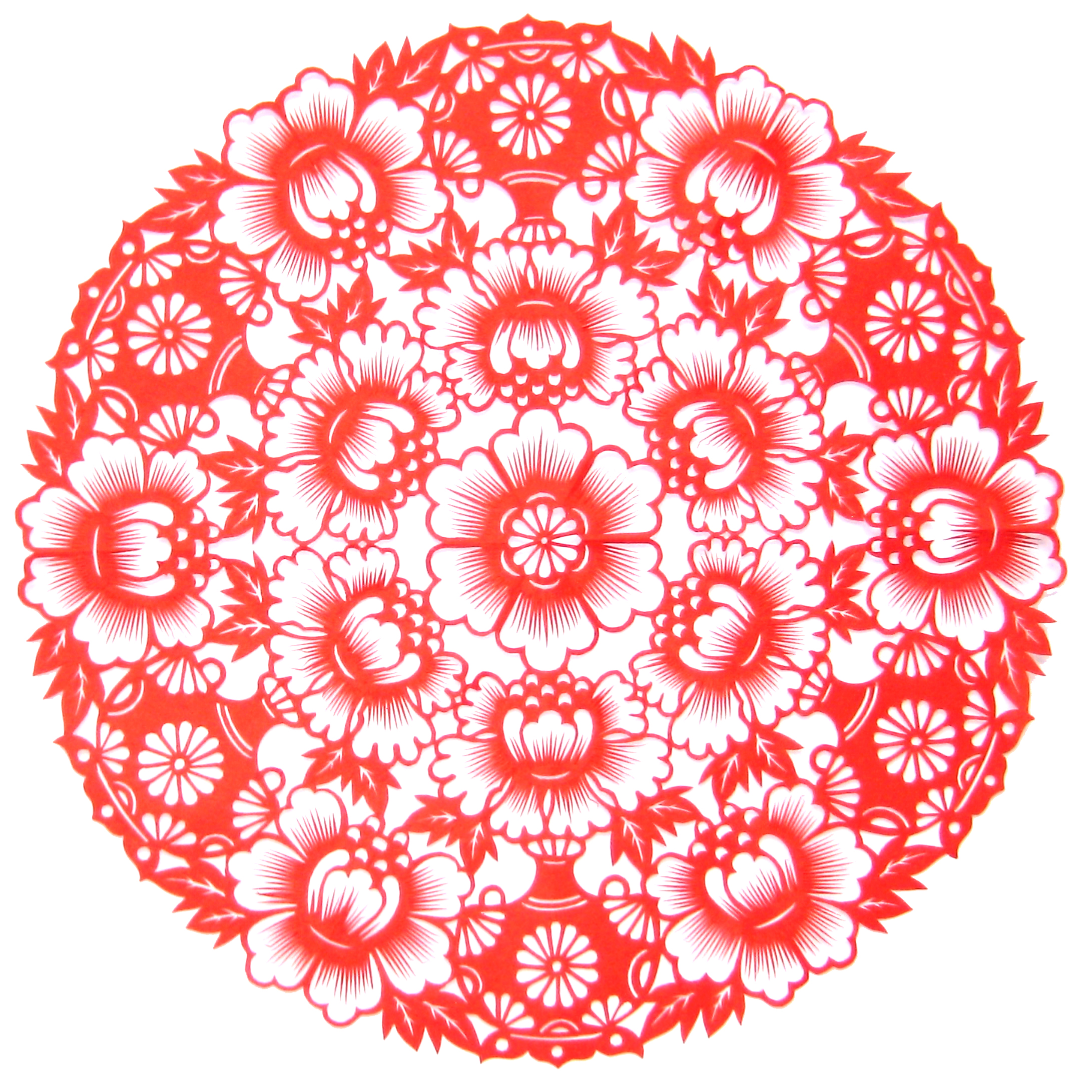 【剪纸故事】温涛的大团花剪纸