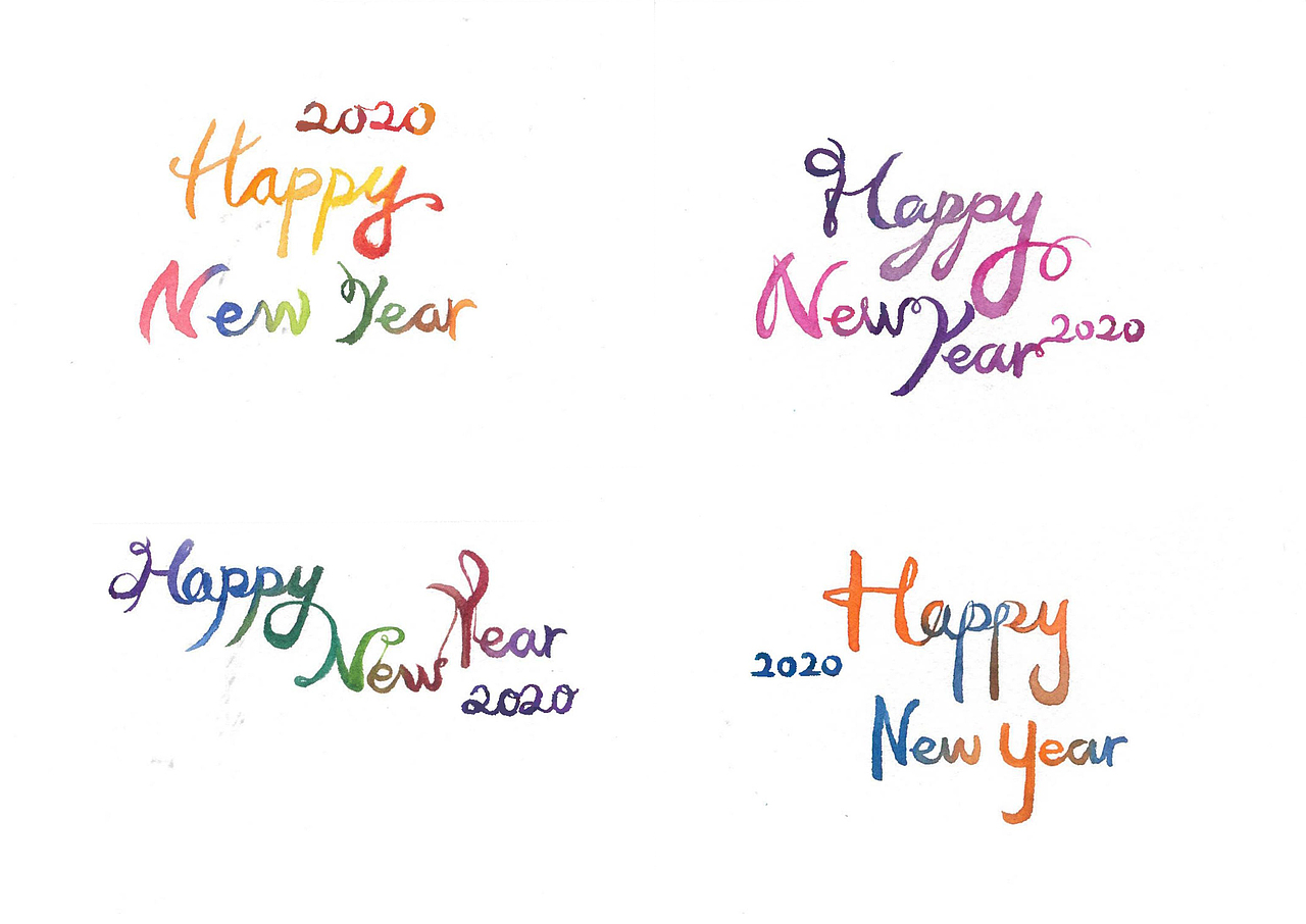 手写祝福（图ZMjQ5NTUwOTY4） - 字体/字形 - 站酷设计师TeresaWanwan原创素材 - 站酷ZCOOL