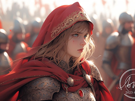 插画《女骑士》（个人主页-ZNjY0NTQ2NTY=） - 创作习作 - 站酷设计师Ann仔原创素材 - 站酷ZCOOL