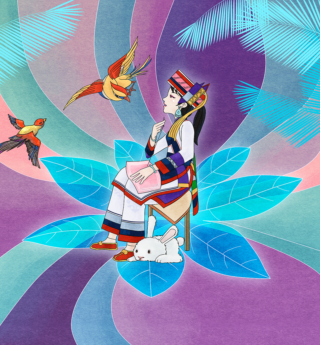 绘本《阿诗玛》（图ZOTA3MDYyODg=） - 绘本 - 站酷设计师木棱原创素材 - 站酷ZCOOL