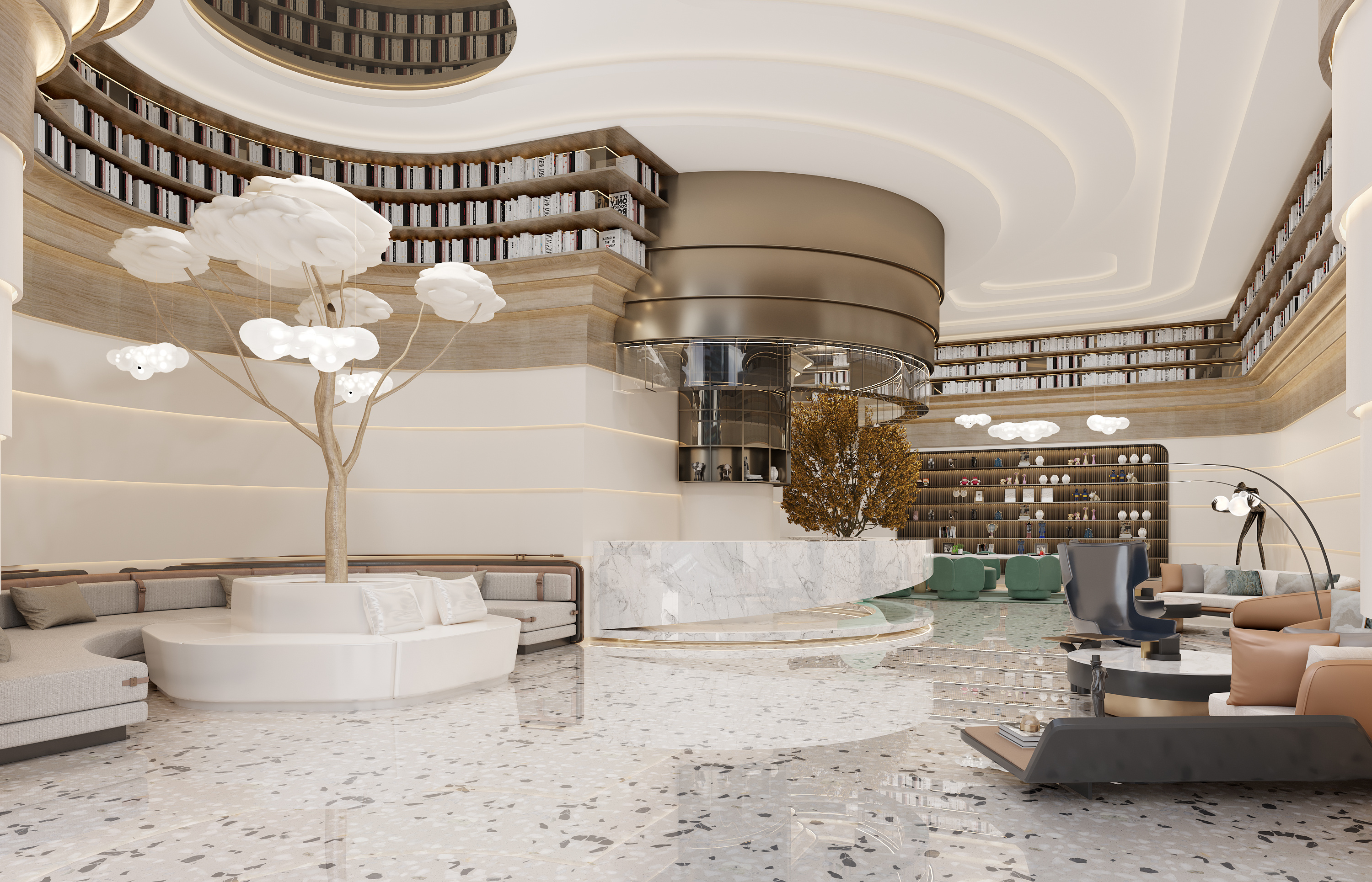 售楼处效果图|空间|商业空间设计|花田禾下空间设计 - 原创作品