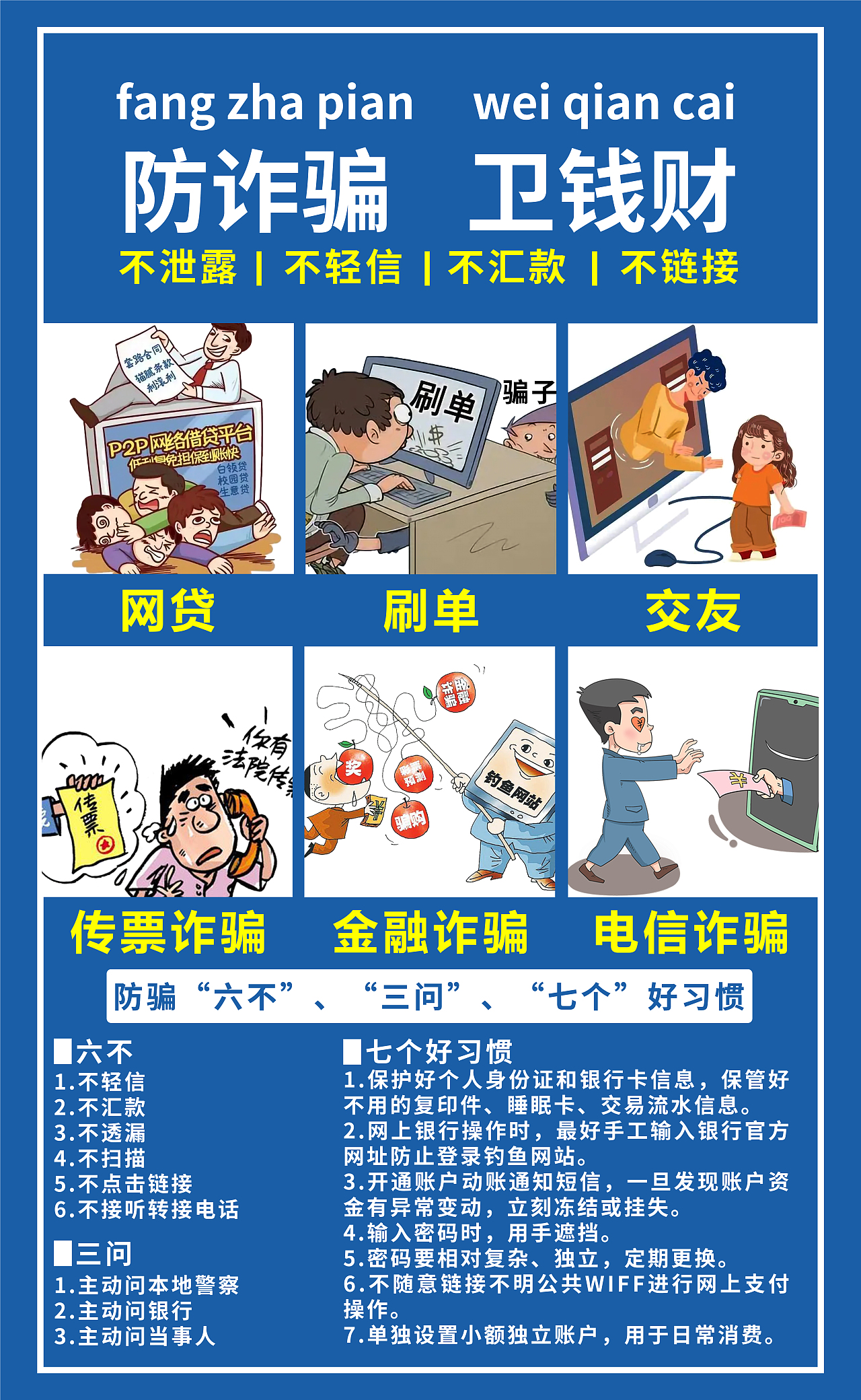 “防诈骗，卫钱财” PS海报（图ZMzAwMjE2MDY0） - 海报 - 站酷设计师云梦魏婴原创素材 - 站酷ZCOOL