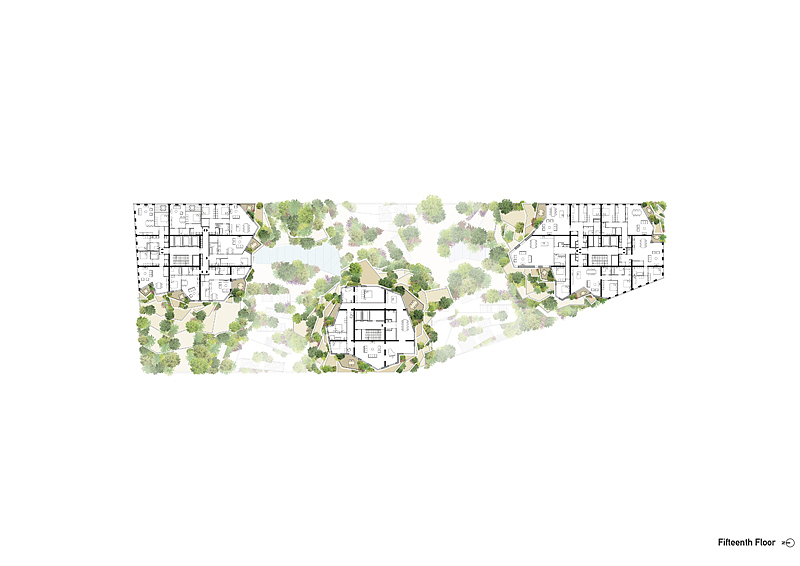 丰富多样的户外空间和公共绿色花园倡导了健康，可持续性的理念，同时推进了绿色建筑的决心。除了拥有-0.34的EPC和GPR 8分的绿色建筑评分外，拉威尔山谷也将目标定位BREEAM荷兰优秀等级，和WELL Shell & Core证书级别。