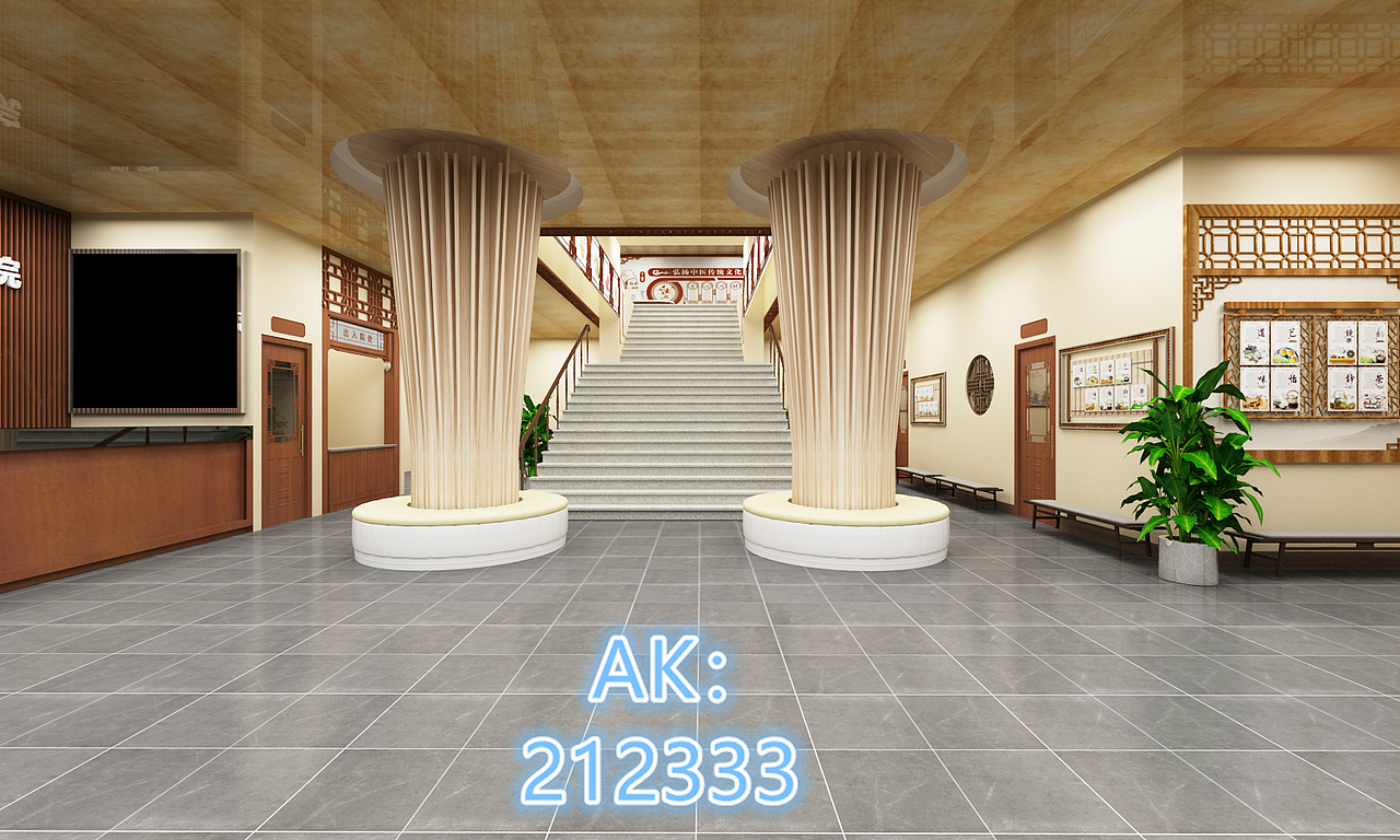 中医医院展厅3D设计效果图（图ZMjc3NDMwMzky） - 建筑/空间 - 站酷设计师AK212原创素材 - 站酷ZCOOL