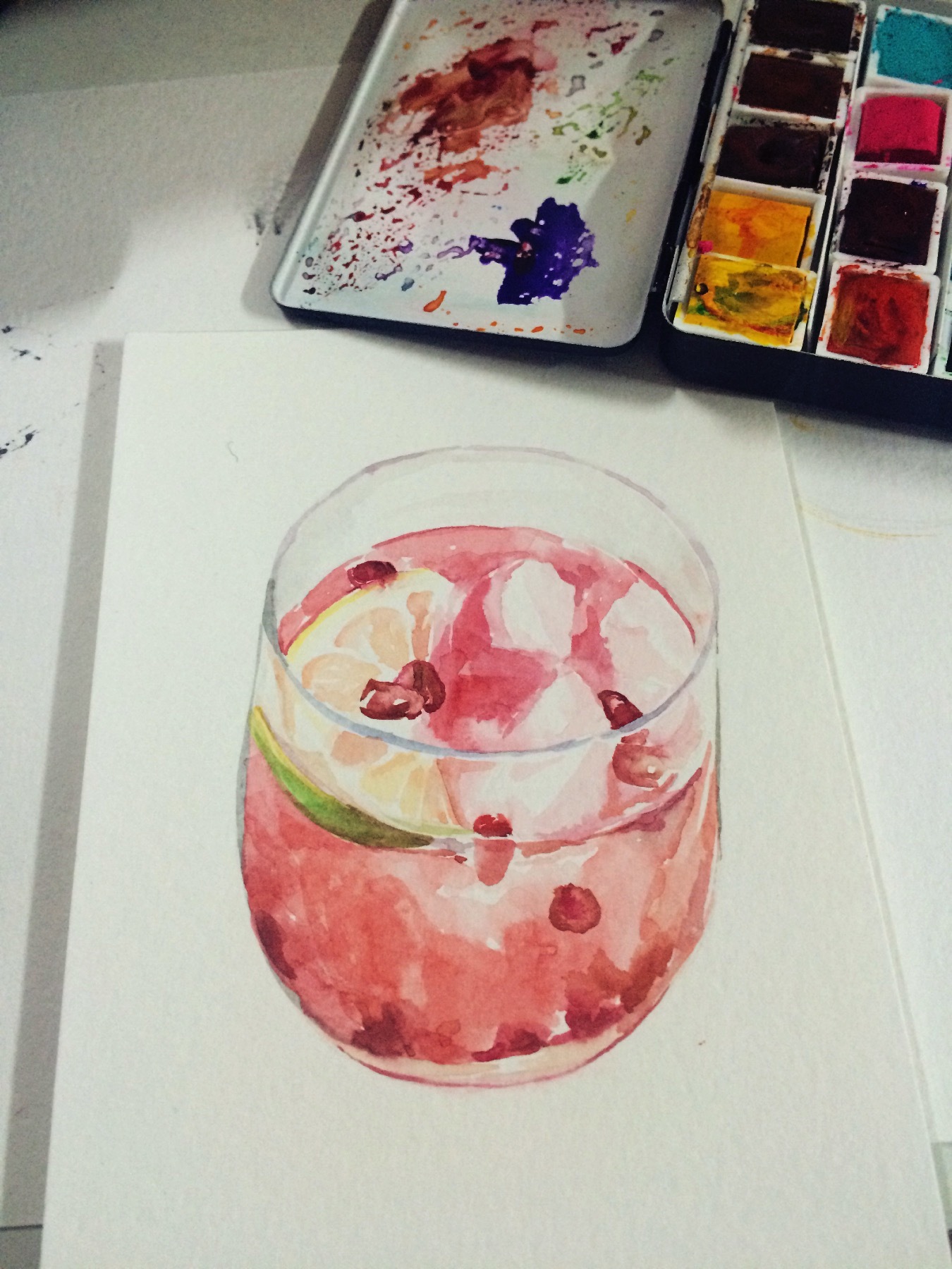 水彩 饮料 |插画|插画习作|斑马马 - 原创作品 - 站酷 (zcool)