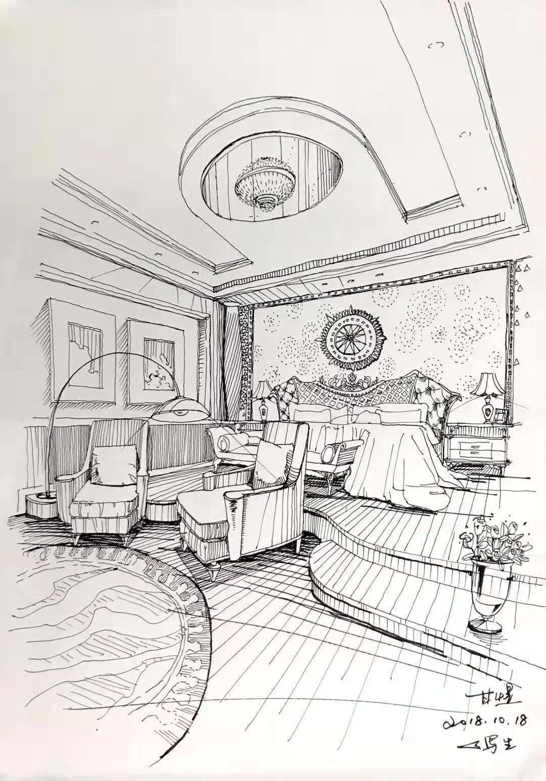 彩铅类空间手绘作品