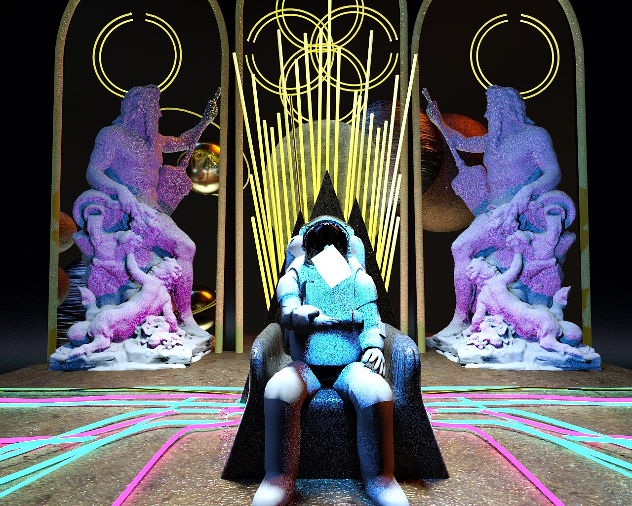 C4D赛博朋克（图ZMTY0NDQ3MTUy） - 动画/影视 - 站酷设计师Yee_one原创素材 - 站酷ZCOOL