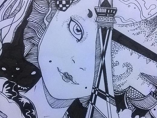黑白插画