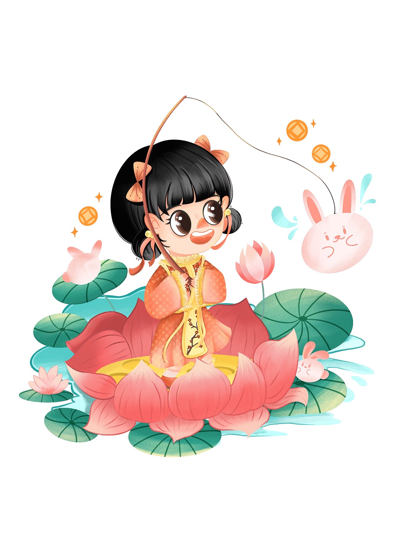 兔年角色设计（图ZMzI0NDIwMDQw） - 商业插画 - 站酷设计师大祝很烦原创素材 - 站酷ZCOOL